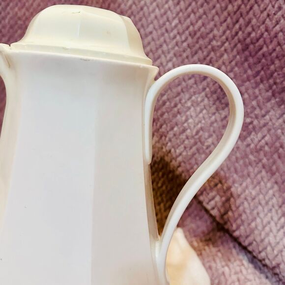 Vintage Christa Coffee Carafe Pink Glass Liner Floral Thermos 32oz West Germany - Picture 3 of 12